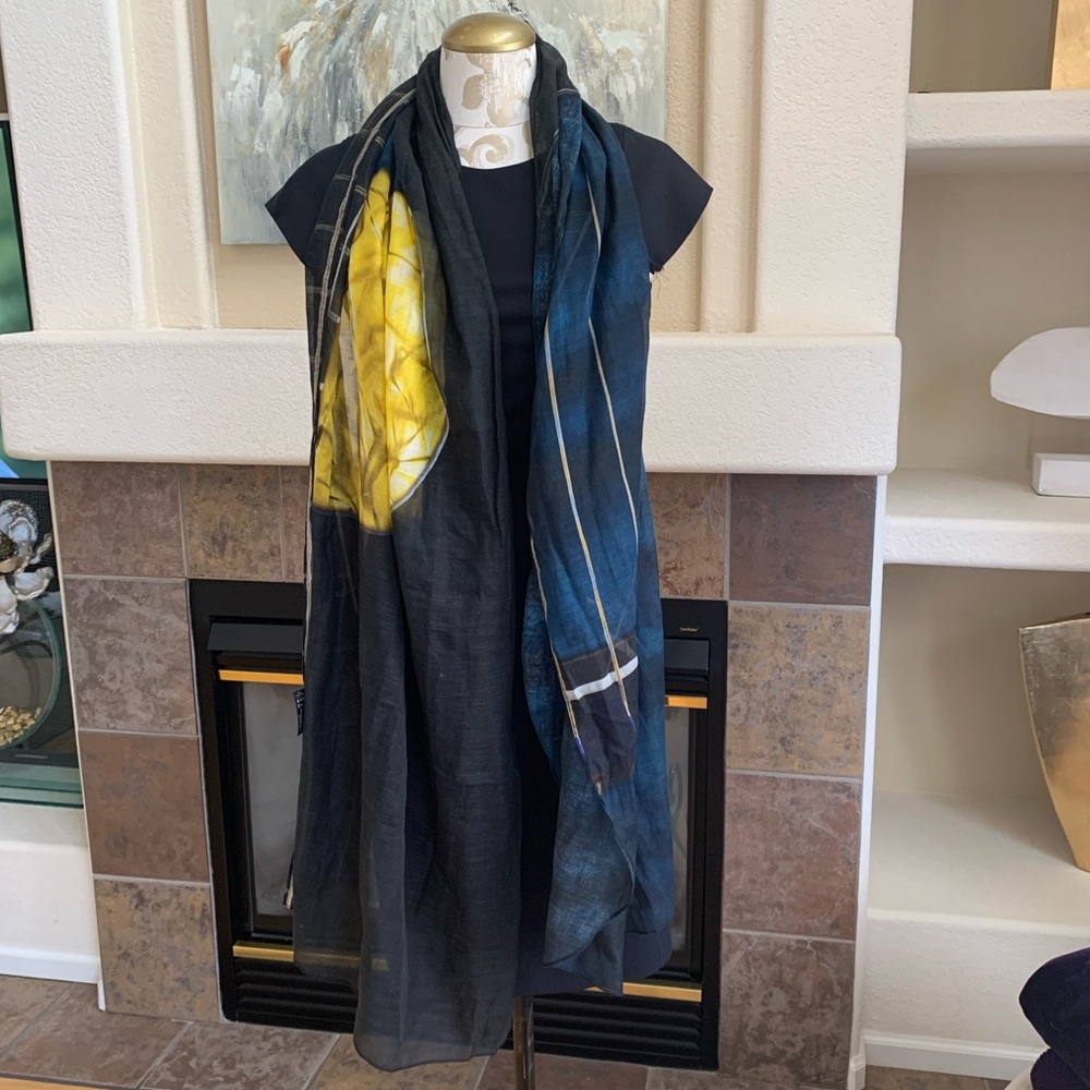 Akris color block scarf